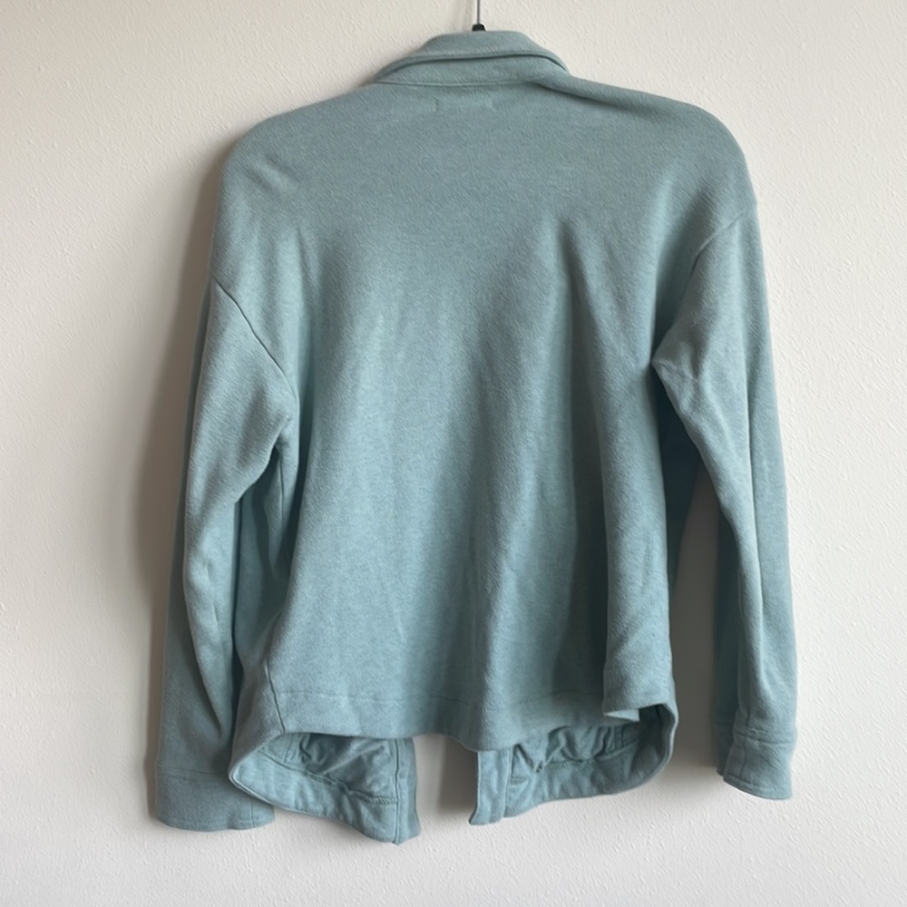 Madewell Soft Button Jacket Teal - Picture 3 of 5